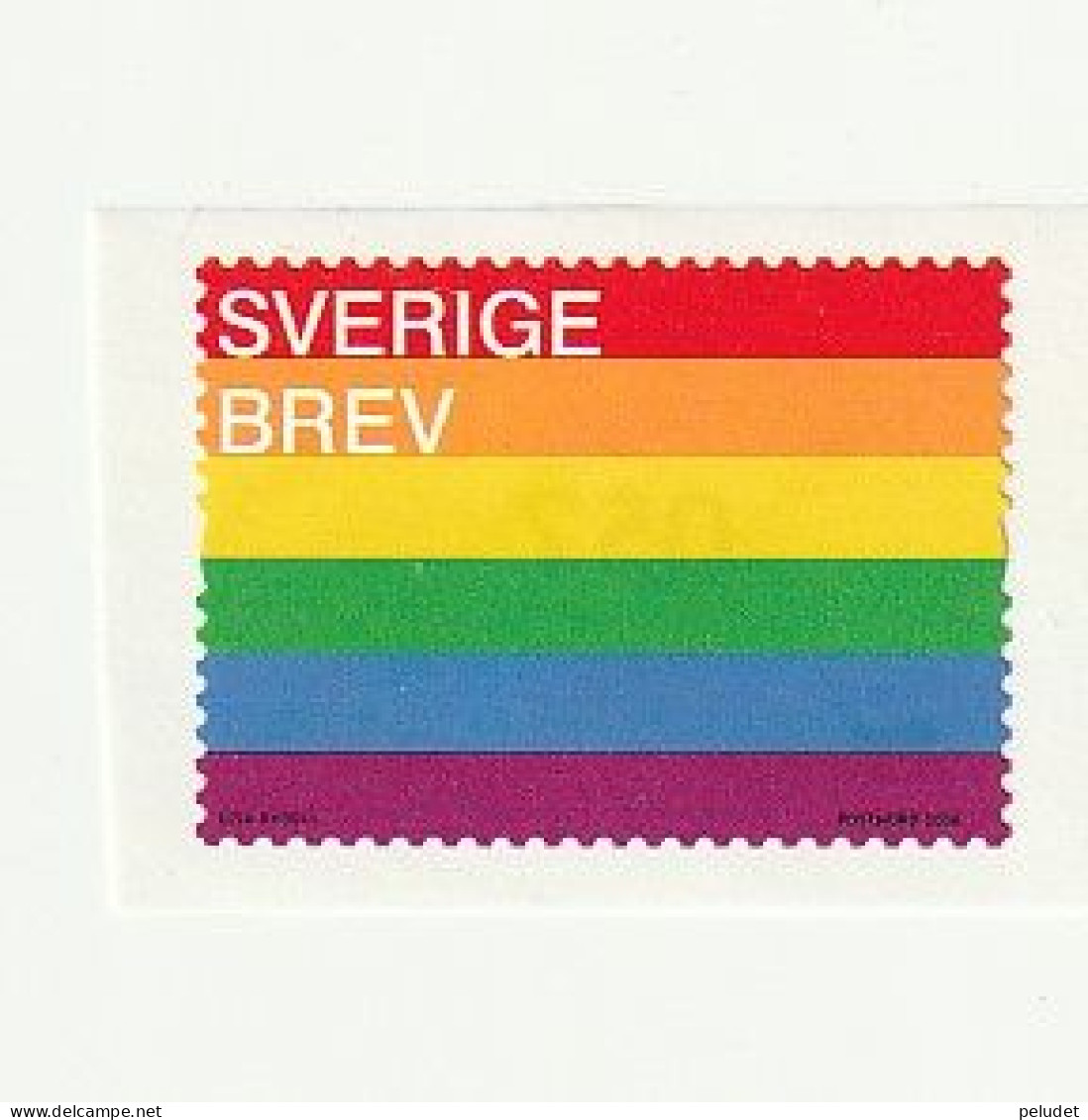 Sweden Sverige - 2016 - Pride Flag - 1v. ** Mi 3123, Sn 2774, Yt 3100, Sg 2996, AFA 3086 - Neufs