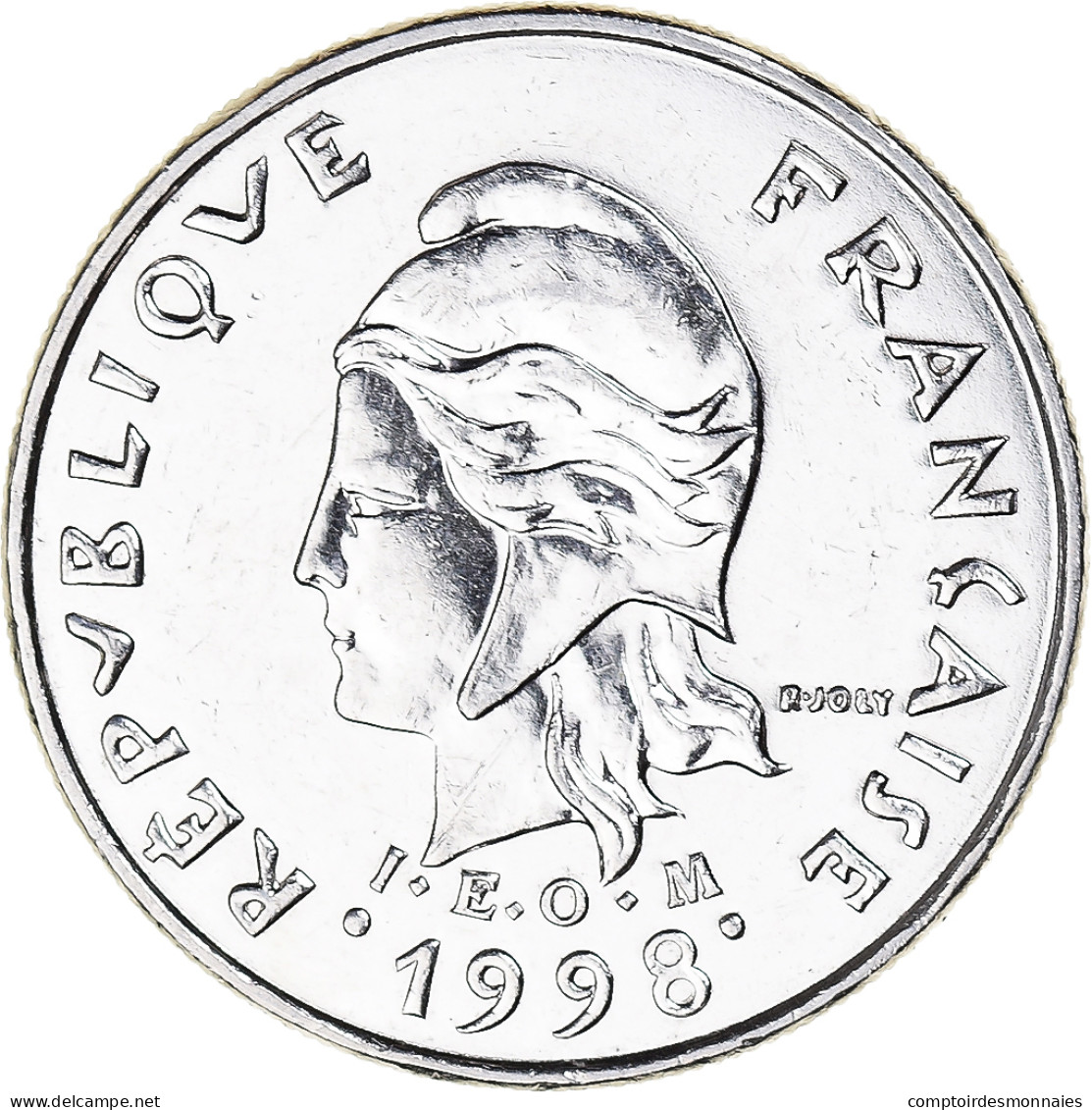 Monnaie, Nouvelle-Calédonie, 10 Francs, 1998 - Nieuw-Caledonië