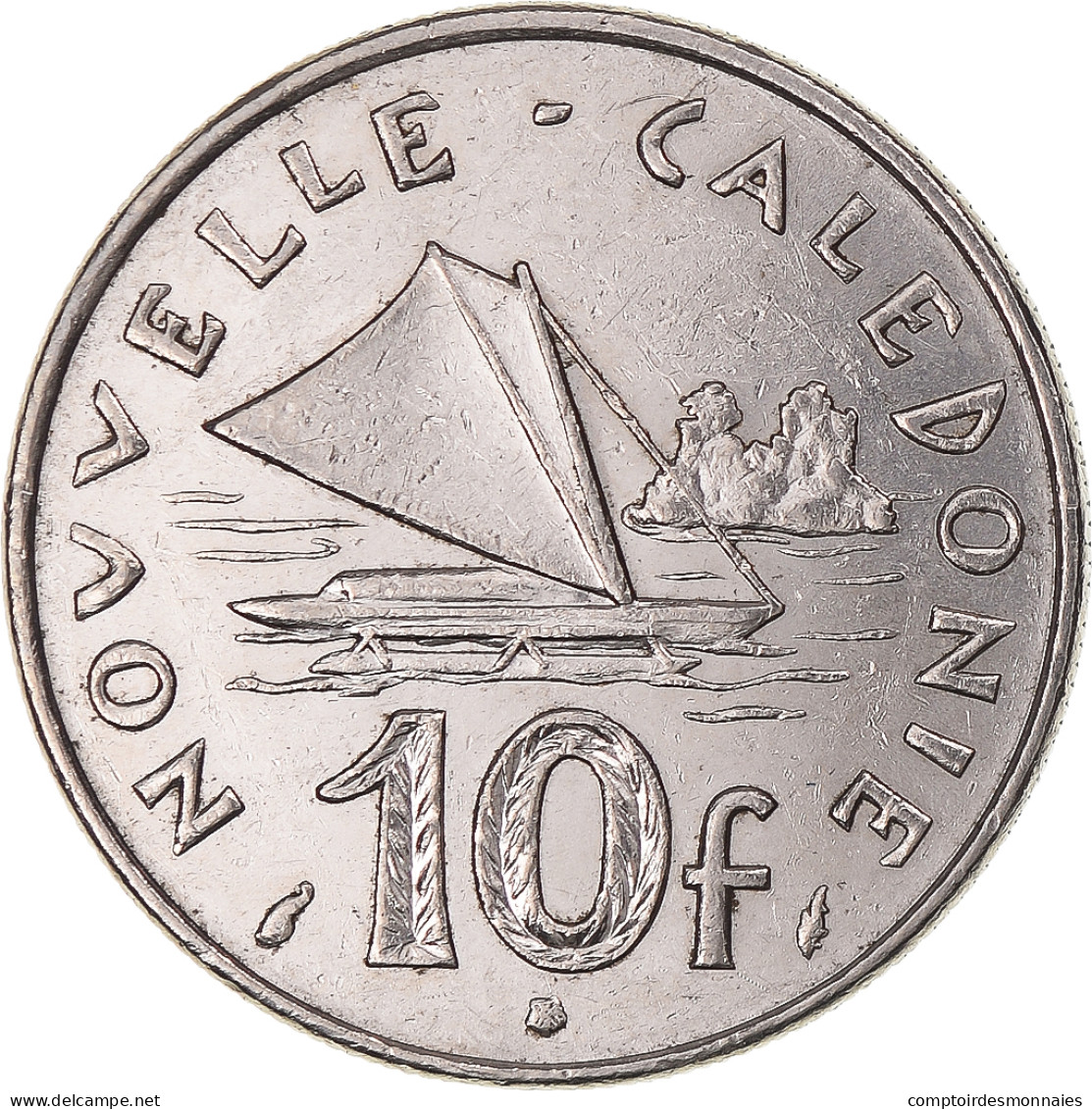 Monnaie, Nouvelle-Calédonie, 10 Francs, 1977 - Nieuw-Caledonië