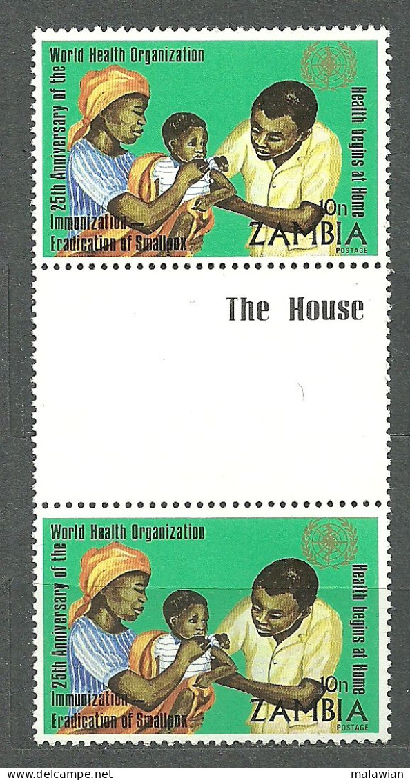 Zambia, 1973 (#113j), 25th Anniversary WHO Mother Child Nursing Nutrition Fruits Immonization Food Baby Medicine - WHO