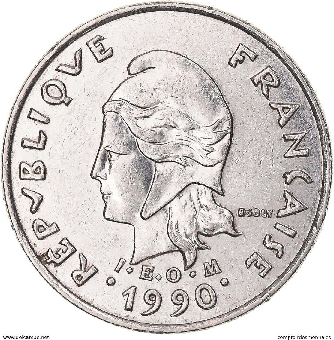 Monnaie, Nouvelle-Calédonie, 10 Francs, 1990 - Nuova Caledonia