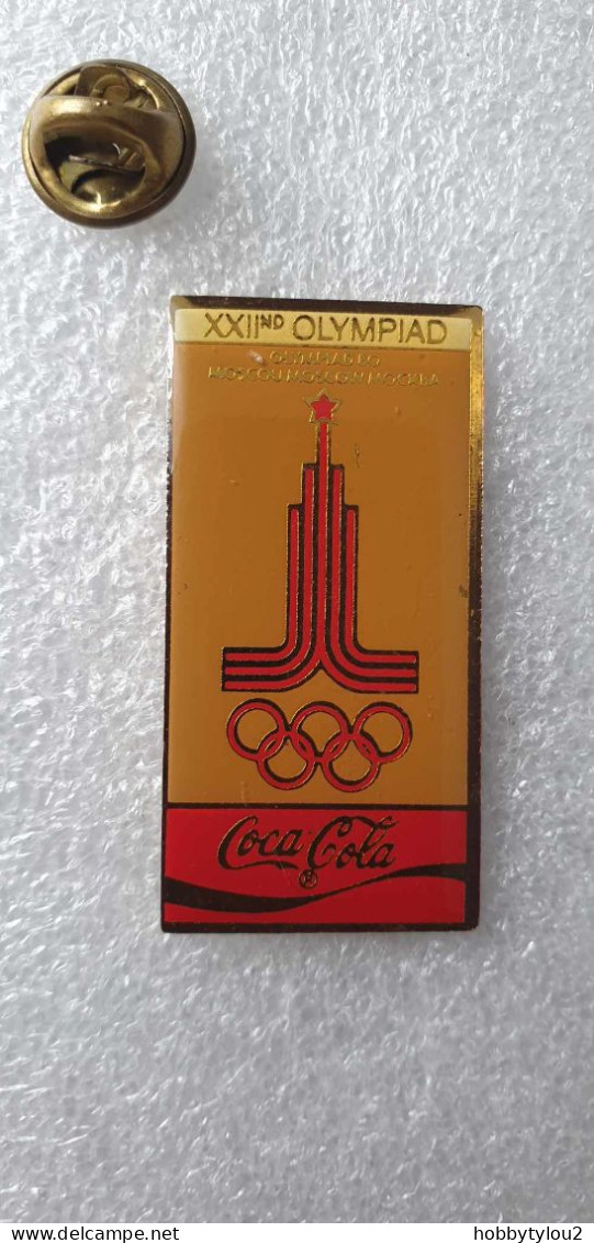 Pin's Coca-Cola Moscou XXIIth Olympiad - Coca-Cola