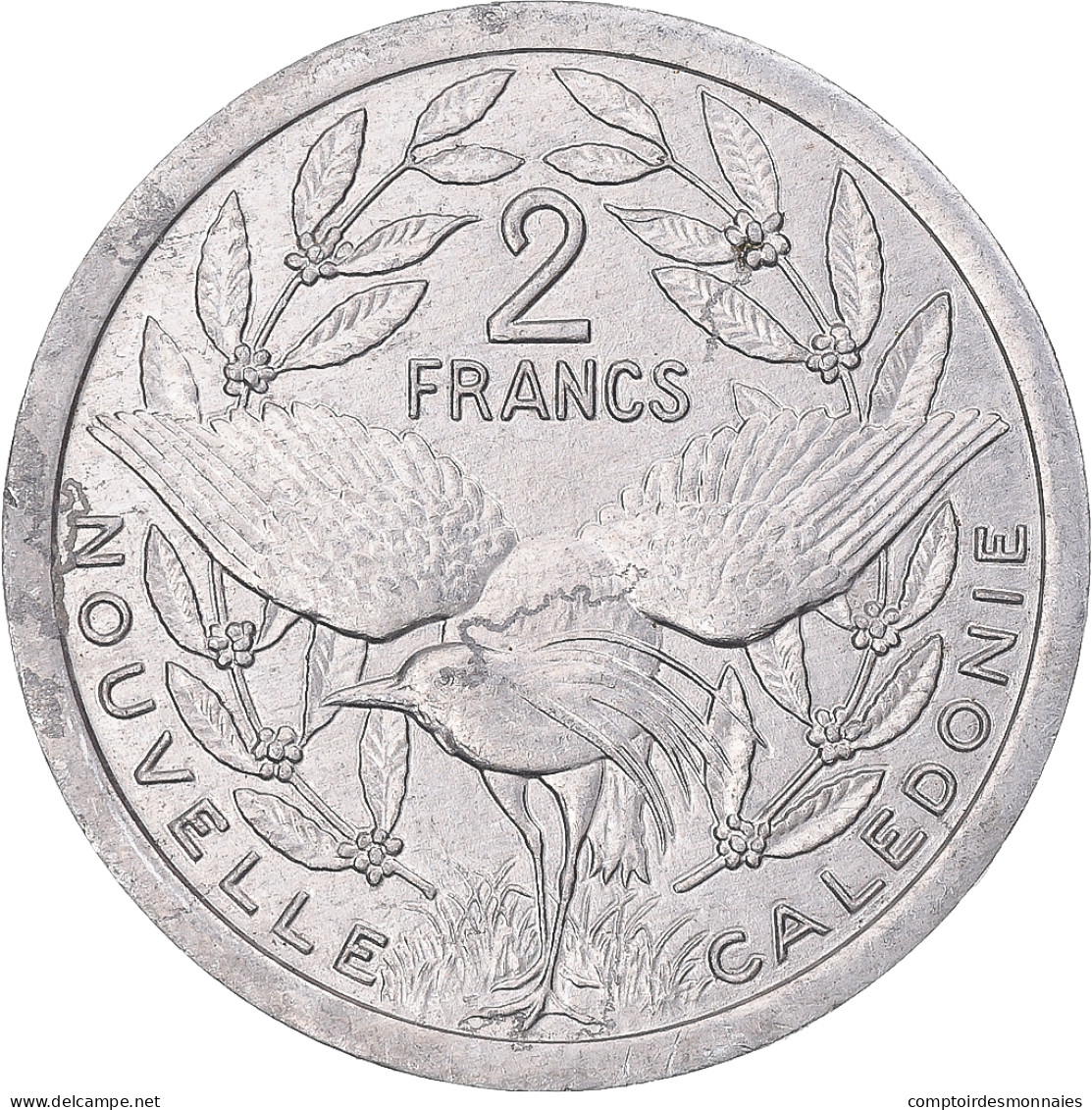 Monnaie, Nouvelle-Calédonie, 2 Francs, 1991 - Nieuw-Caledonië