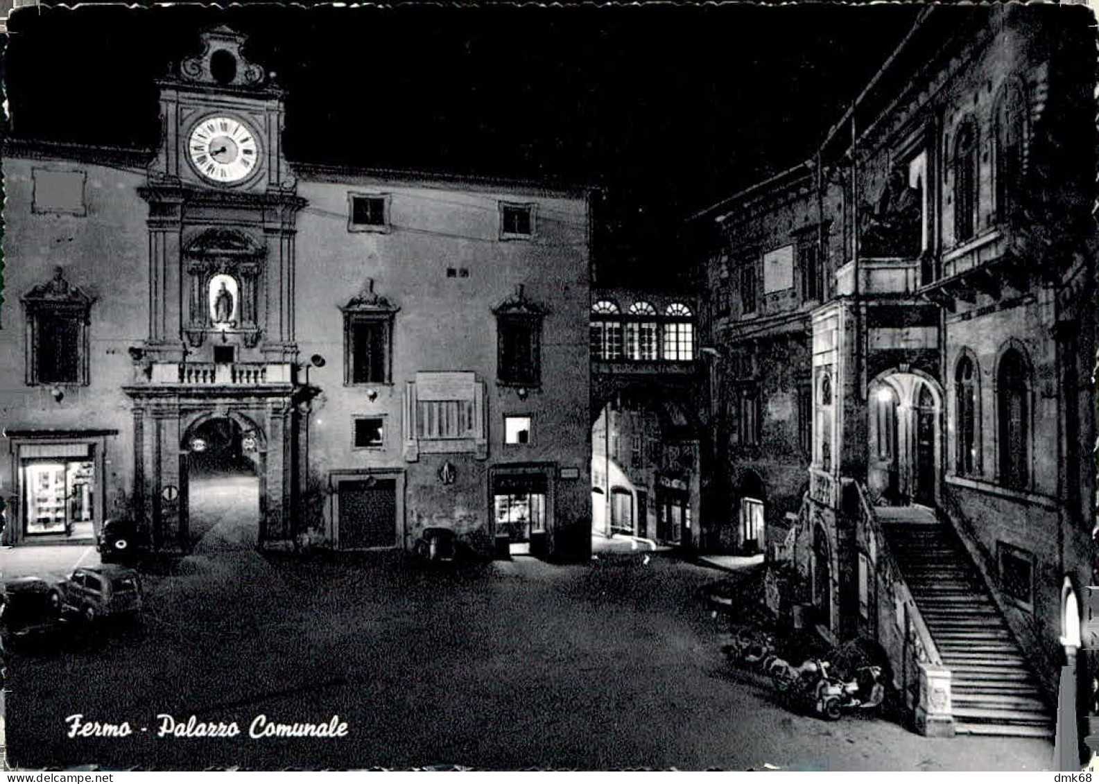 FERMO - PALAZZO COMUNALE - EDIZIONE DESIDERI / AUTO  -1950s ( 17938 ) - Fermo