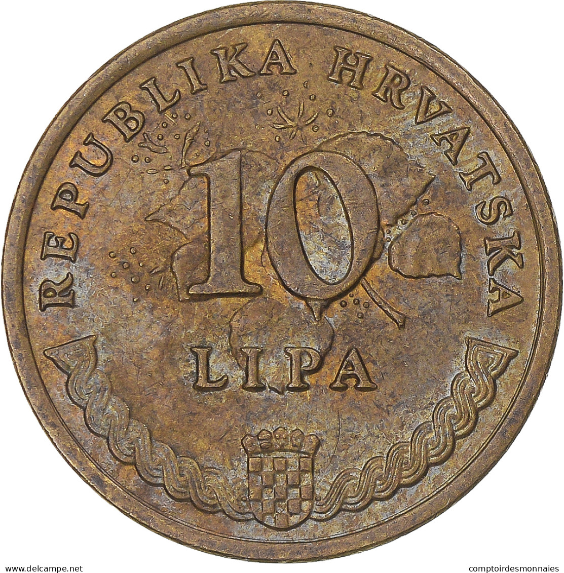 Monnaie, Croatie, 10 Lipa, 1993 - Croatia