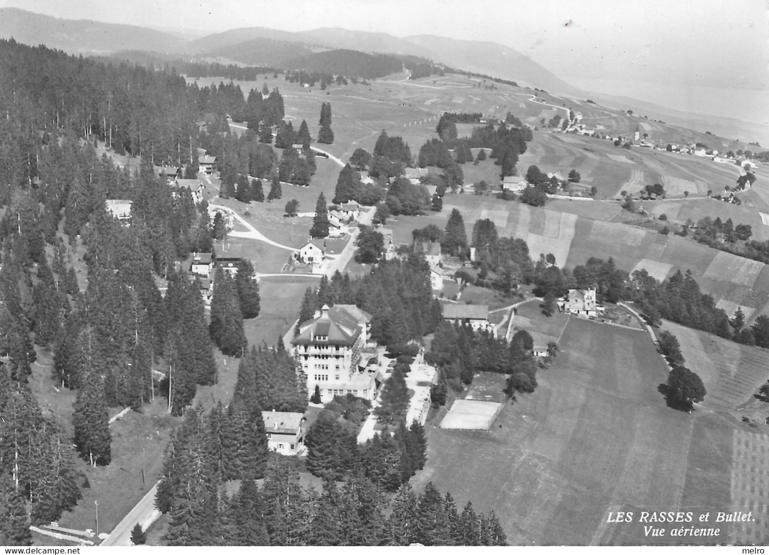 CPSM- SUISSE -  Les Rasses Et Bullet - Vue Aérienne 1962 - Bullet