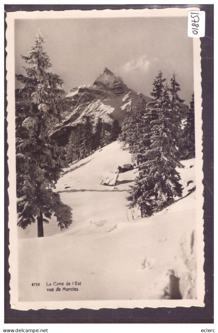 DISTRICT D'AIGLE - LA CIME DE L'EST VUE DE MORCLES - TB - Morcles