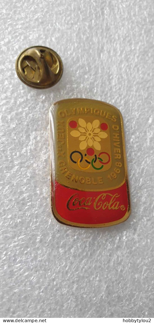 Pin's Coca-Cola Grenoble 1968 Jeux Olympiques D'hiver - Coca-Cola