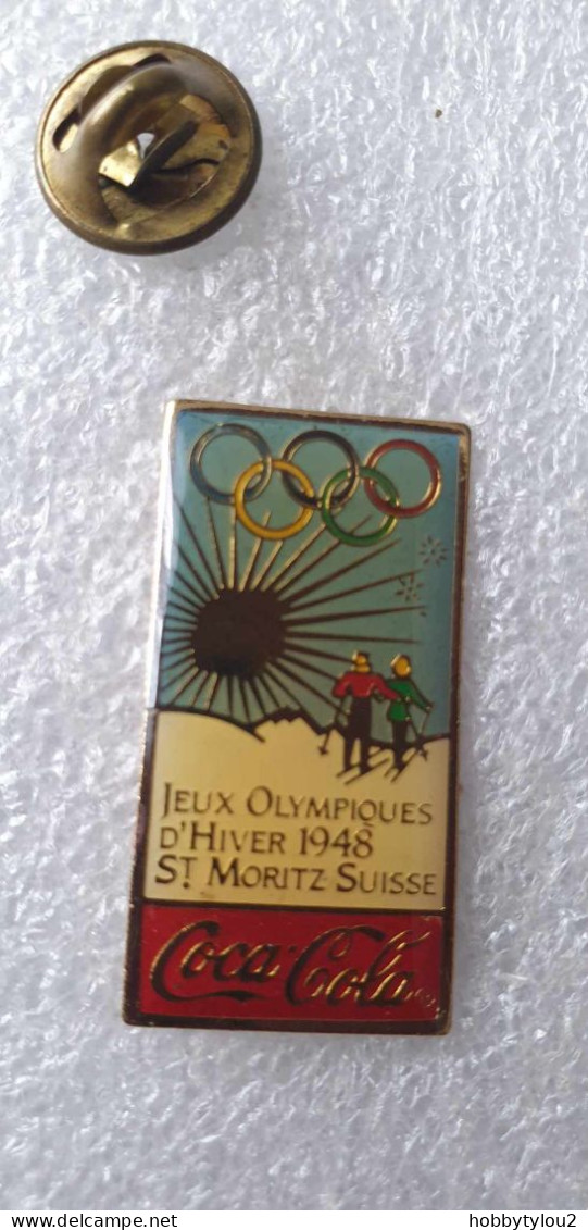 Pin's Coca-Cola Jeux Olympiques D'hiver 1948 St-Moritz Suisse - Coca-Cola