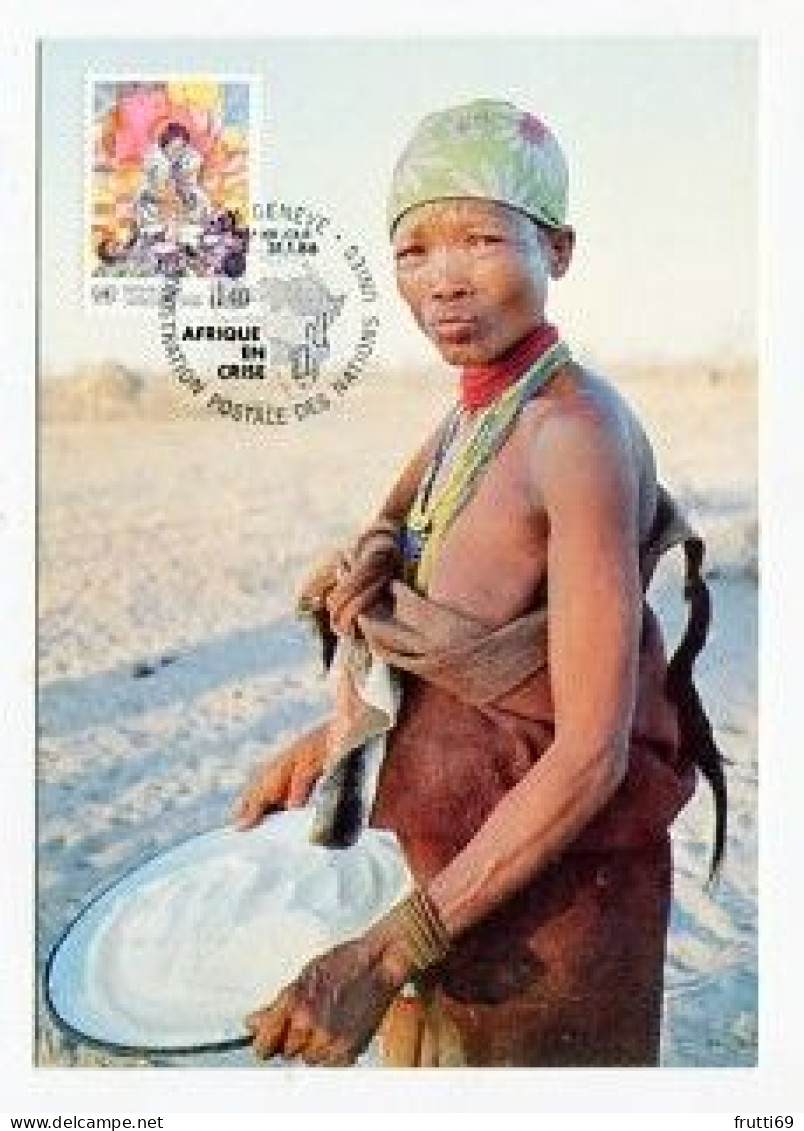 MC 158688 UNITED NATIONS - Genf - Afrika In Not - Cartes-maximum