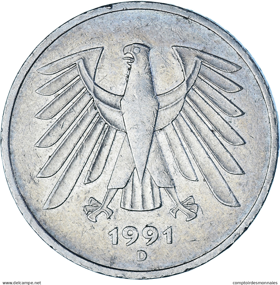 Monnaie, Allemagne, 5 Mark, 1991 - 5 Mark