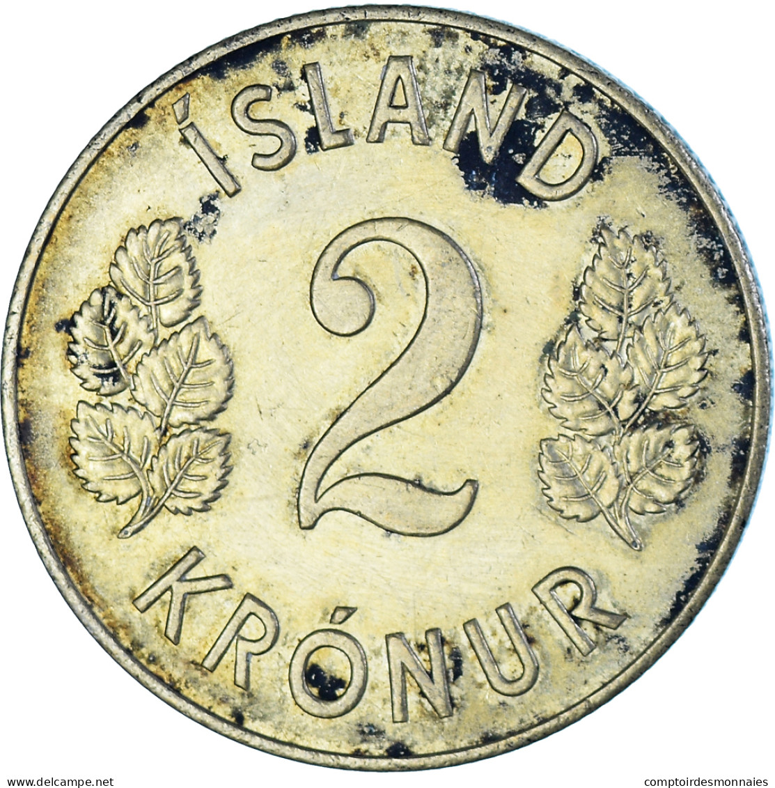 Monnaie, Islande, 2 Kronur, 1946 - Islande