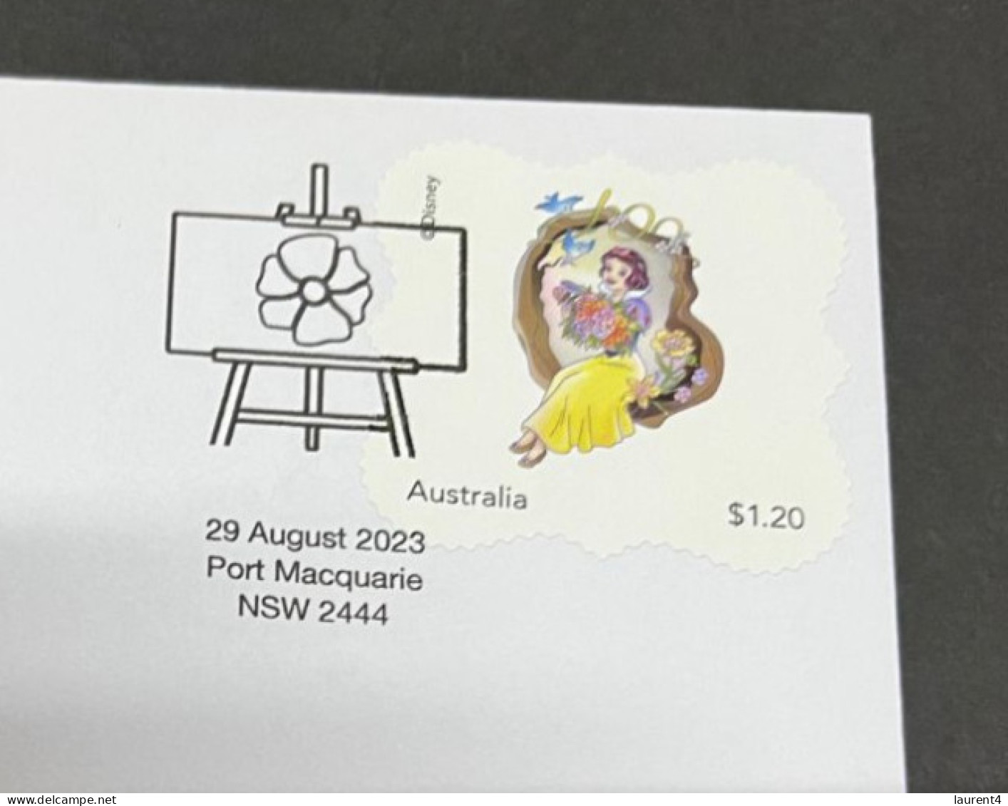 1-9-2023 (3 T 47) Australia - 2023 - Snow White - Fantasy Glades Snow White - Issued 29-8-2023 (Disney Centenary) - Covers & Documents