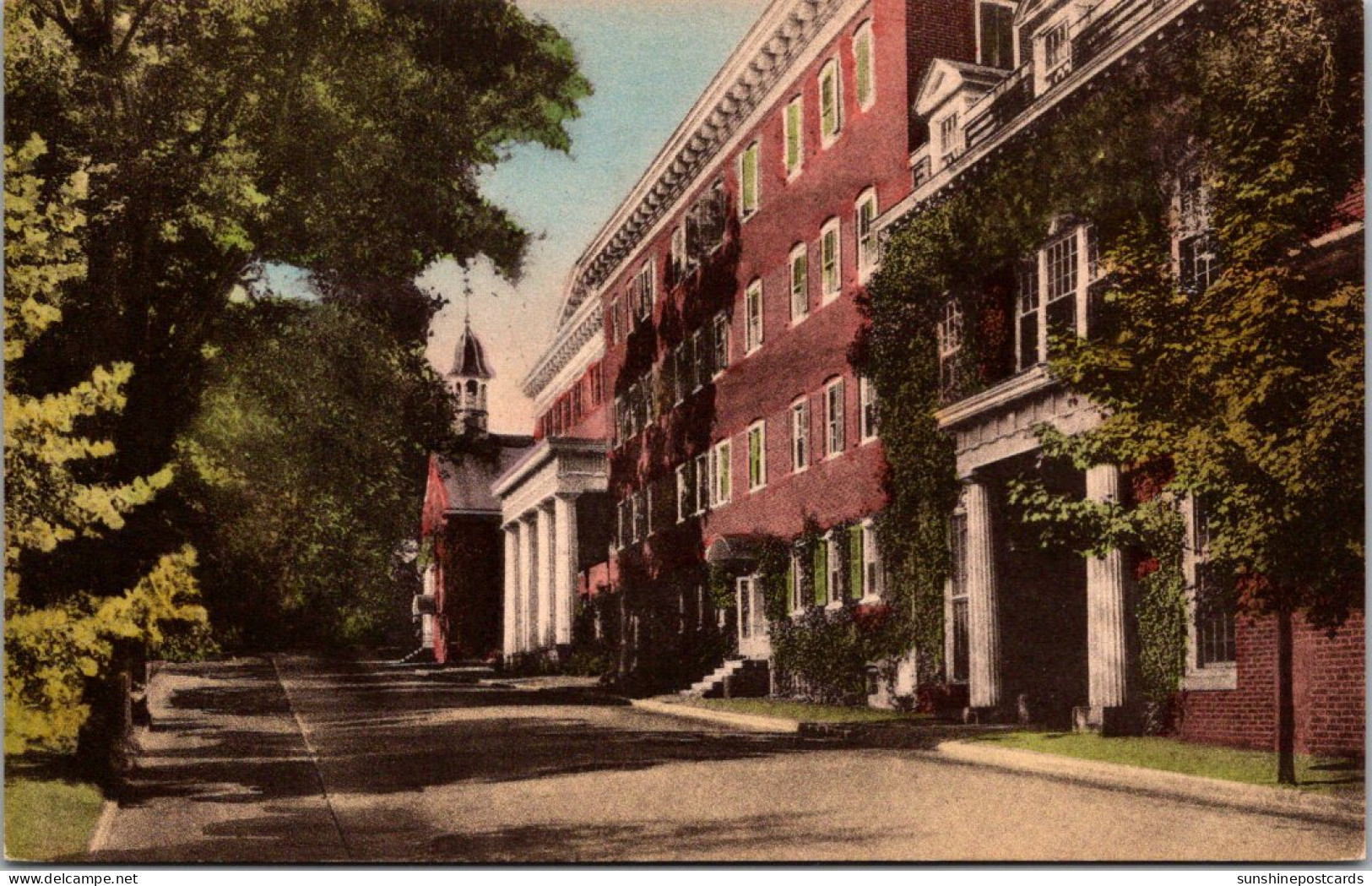 North Carolina Winston Salem Salem College Handcolored Albertype - Winston Salem