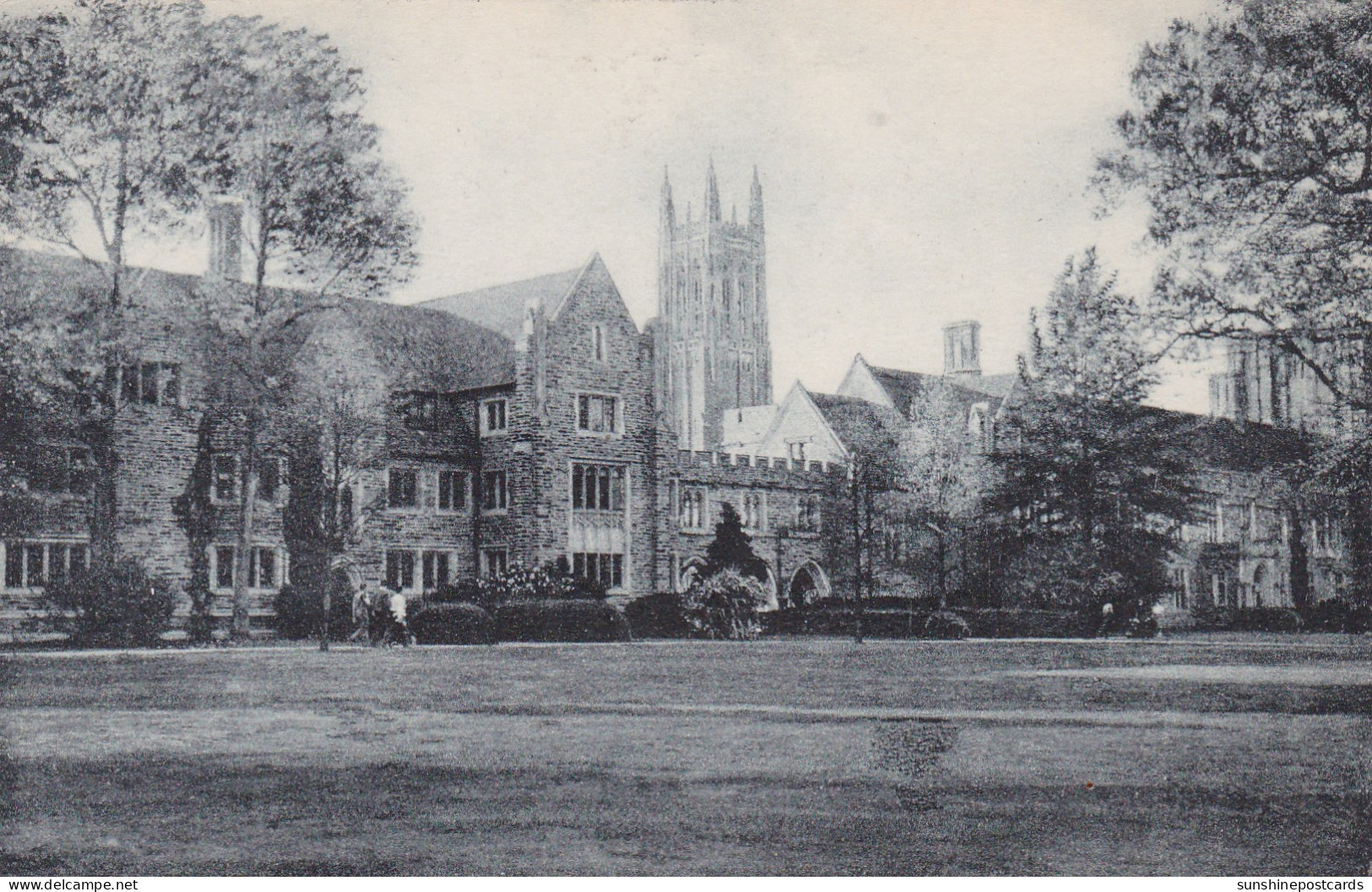 North Carolina Durham Duke University Chapel Spire Union & Dormitory Albertype - Durham