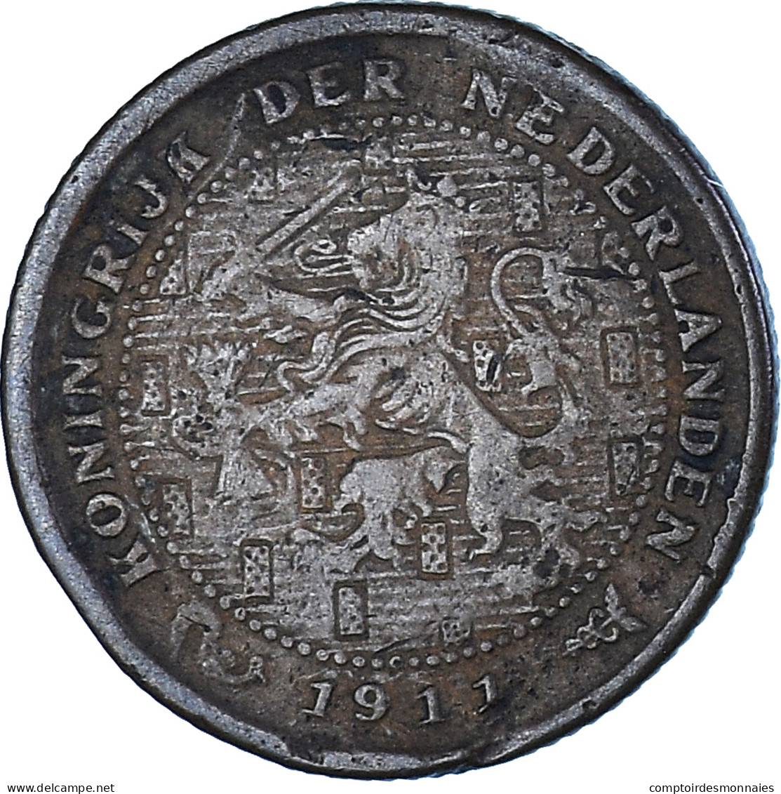 Monnaie, Pays-Bas, 1/2 Cent, 1911 - 0.5 Cent