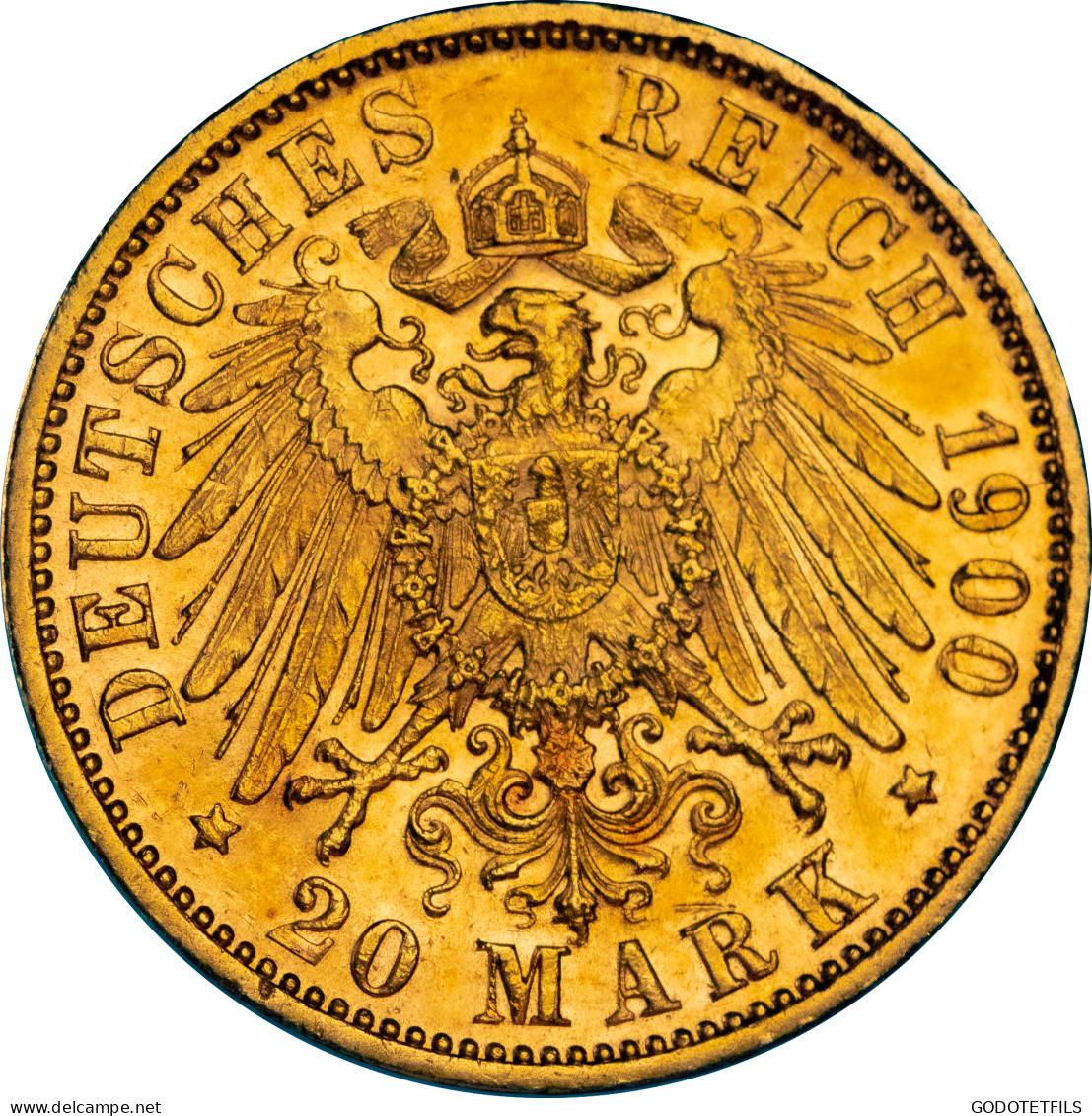 Allemagne 20 Mark 1900 Bayern - 5, 10 & 20 Mark Oro