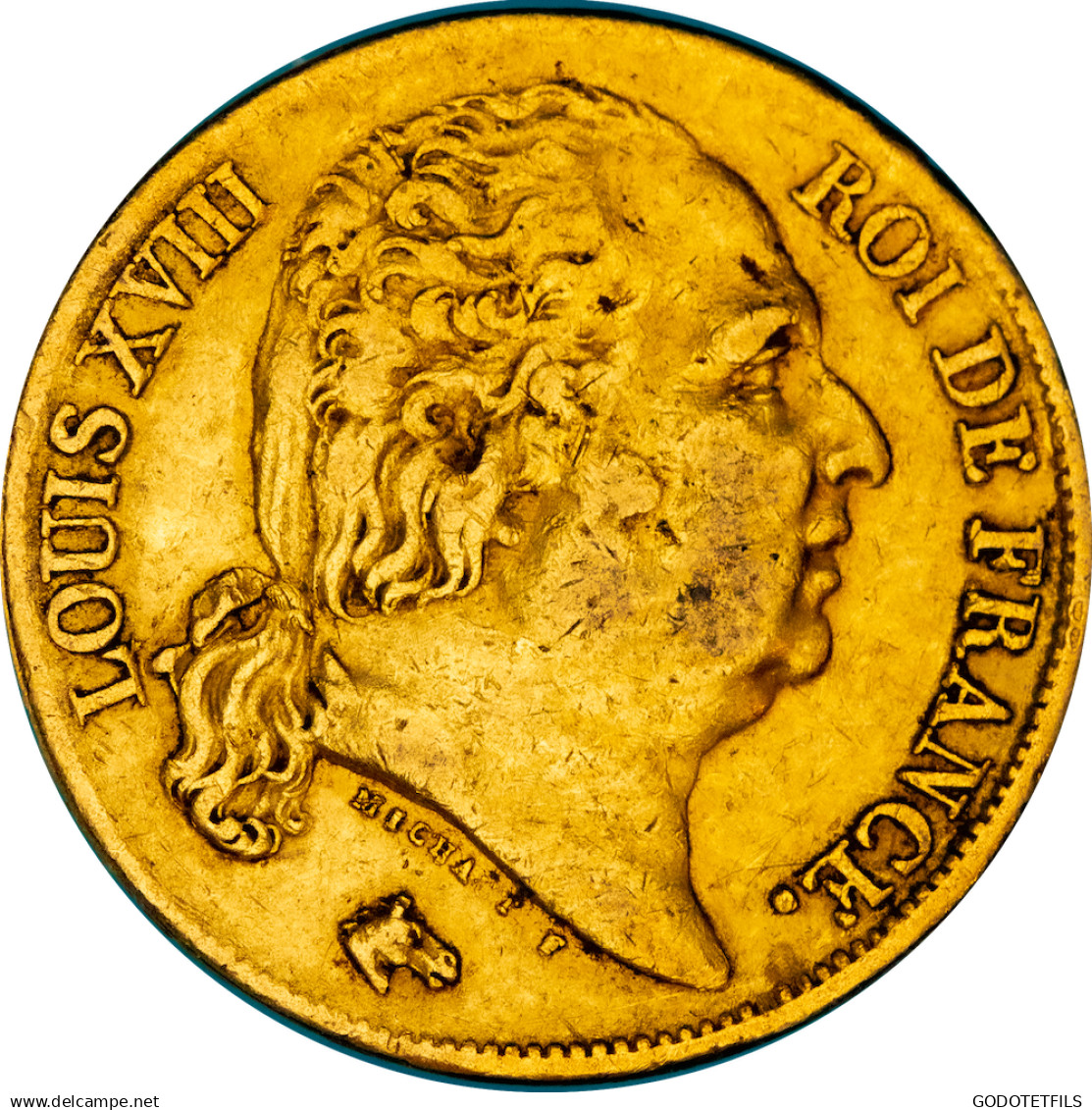 Restauration - 20 Francs Or Louis XVIII 1817 Bayonne - 20 Francs (oro)