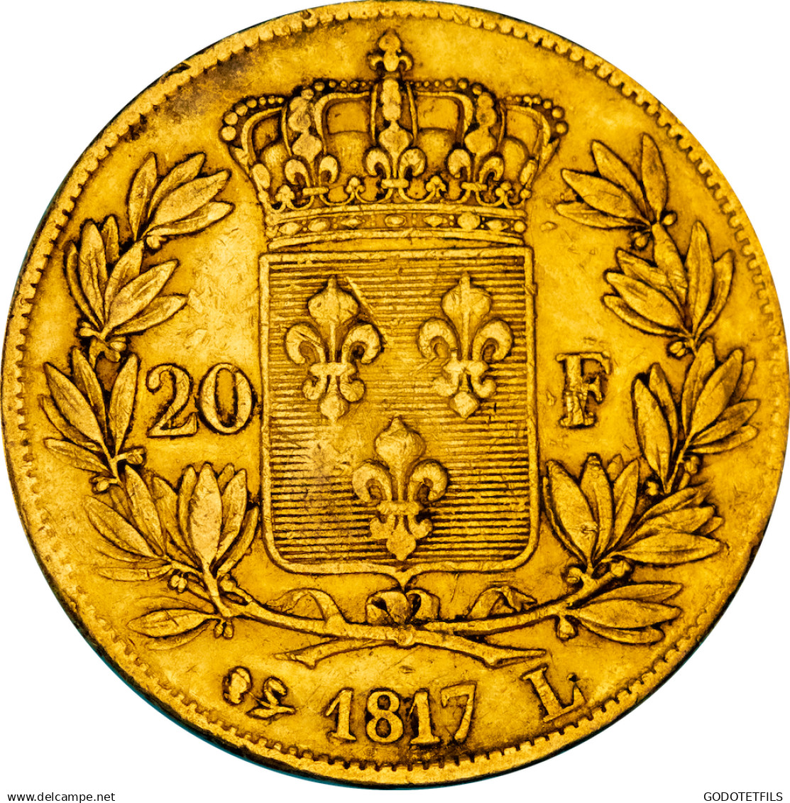 Restauration - 20 Francs Or Louis XVIII 1817 Bayonne - 20 Francs (gold)