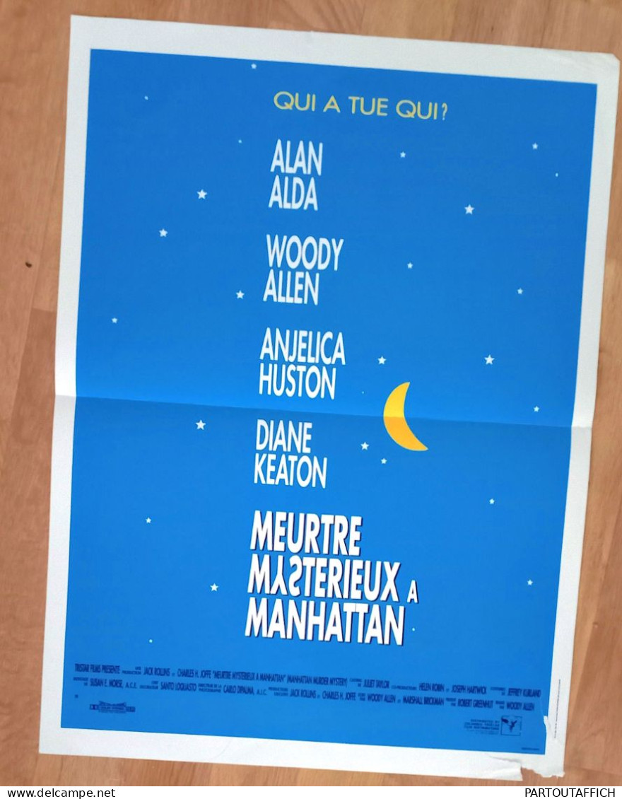 Affiche Ciné Orig MEURTRE MYSTERIEUX A MANHATTAN Woody ALLEN Diane KEATON 1993 40X60 - Affiches & Posters