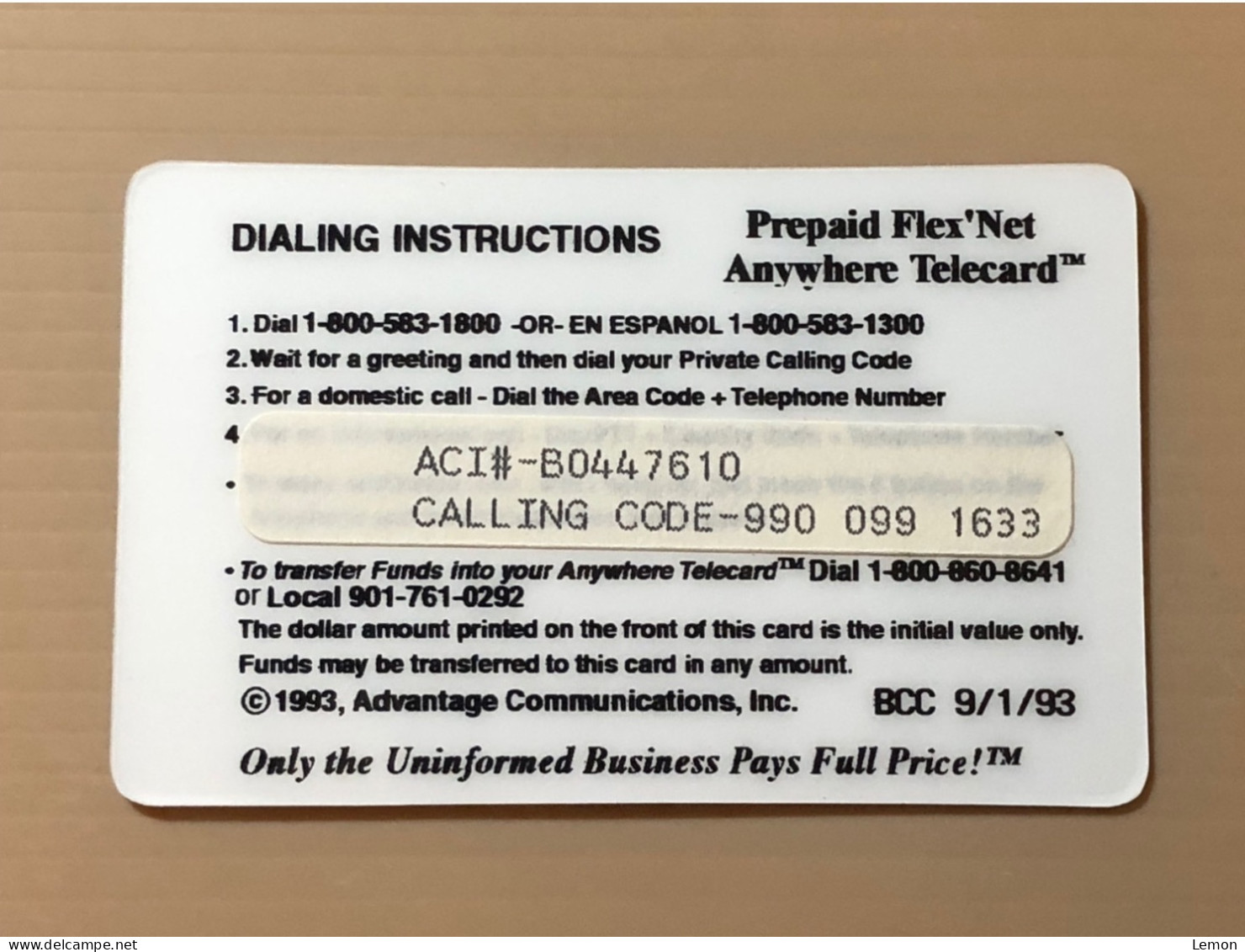 Mint USA UNITED STATES America Prepaid Telecard Phonecard, Jerry Lee Lewis Series (500EX), Set Of 1 Mint Card - Collezioni
