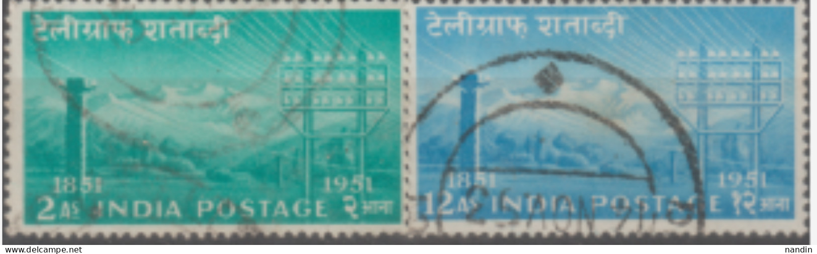 USED STAMP FROM 1953 INDIA ON TELEGRPH CENTENARY - Used Stamps