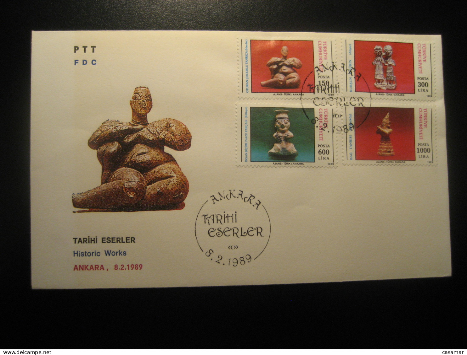 ANKARA 1989 Historic Works FDC Cancel Cover TURKEY - Brieven En Documenten
