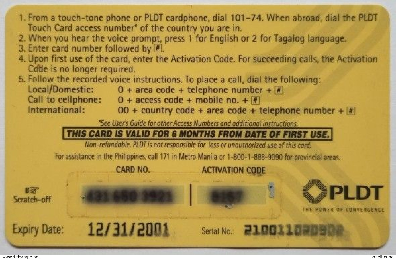 Philippines PLDT Touchcard P200 " X-MEN " - Philippinen