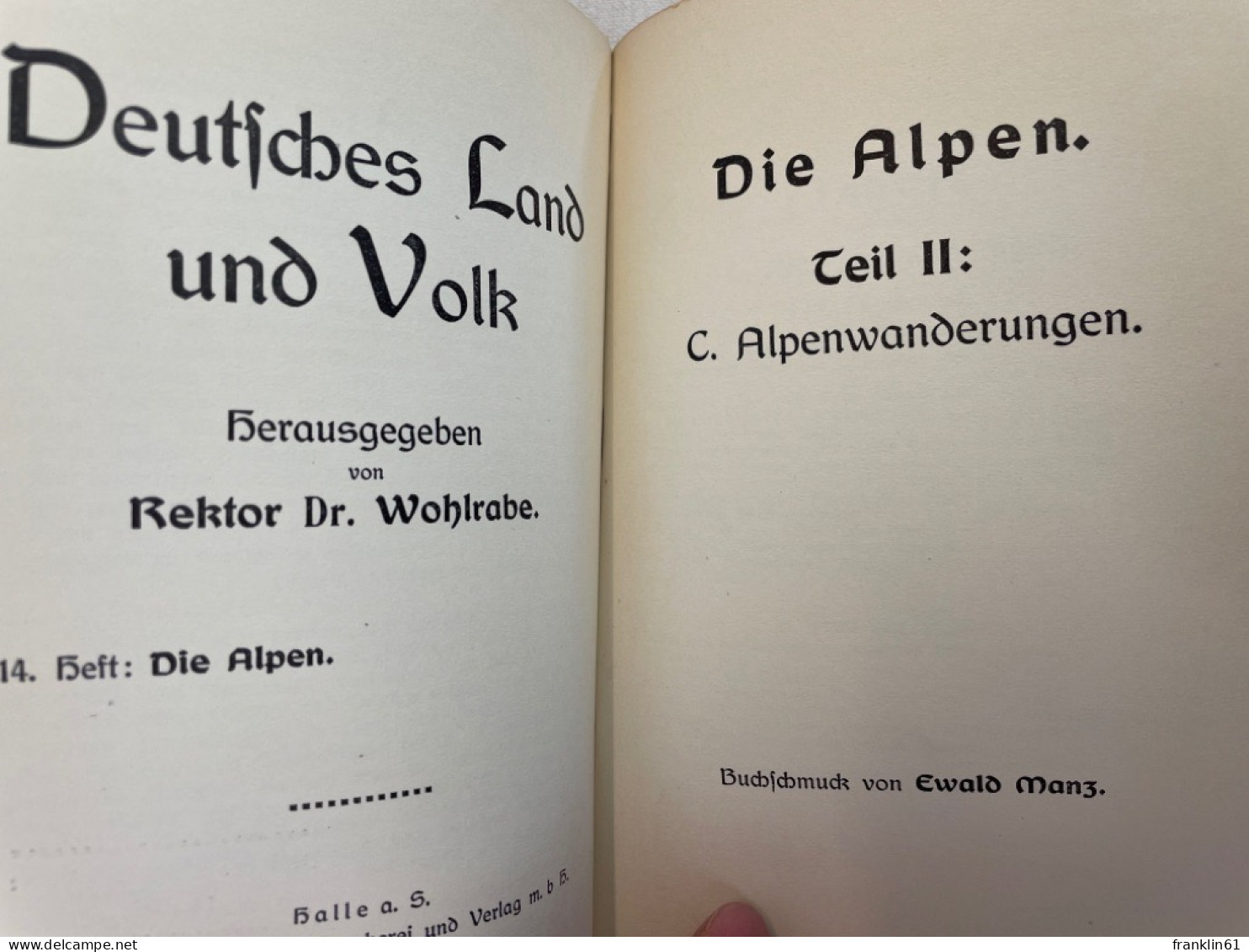 Deutsches Land Und Volk. Heft 13 Und 14. Alpen. - Sport
