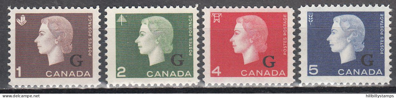CANADA  SCOTT NO 046-49   MNH    YEAR  1963 - Surchargés