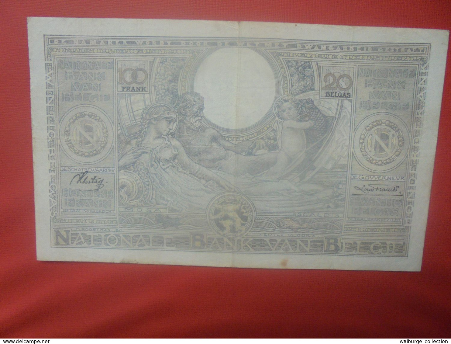 BELGIQUE 100 Francs 4-1-37 Circuler (B.18) - 100 Francos & 100 Francos-20 Belgas