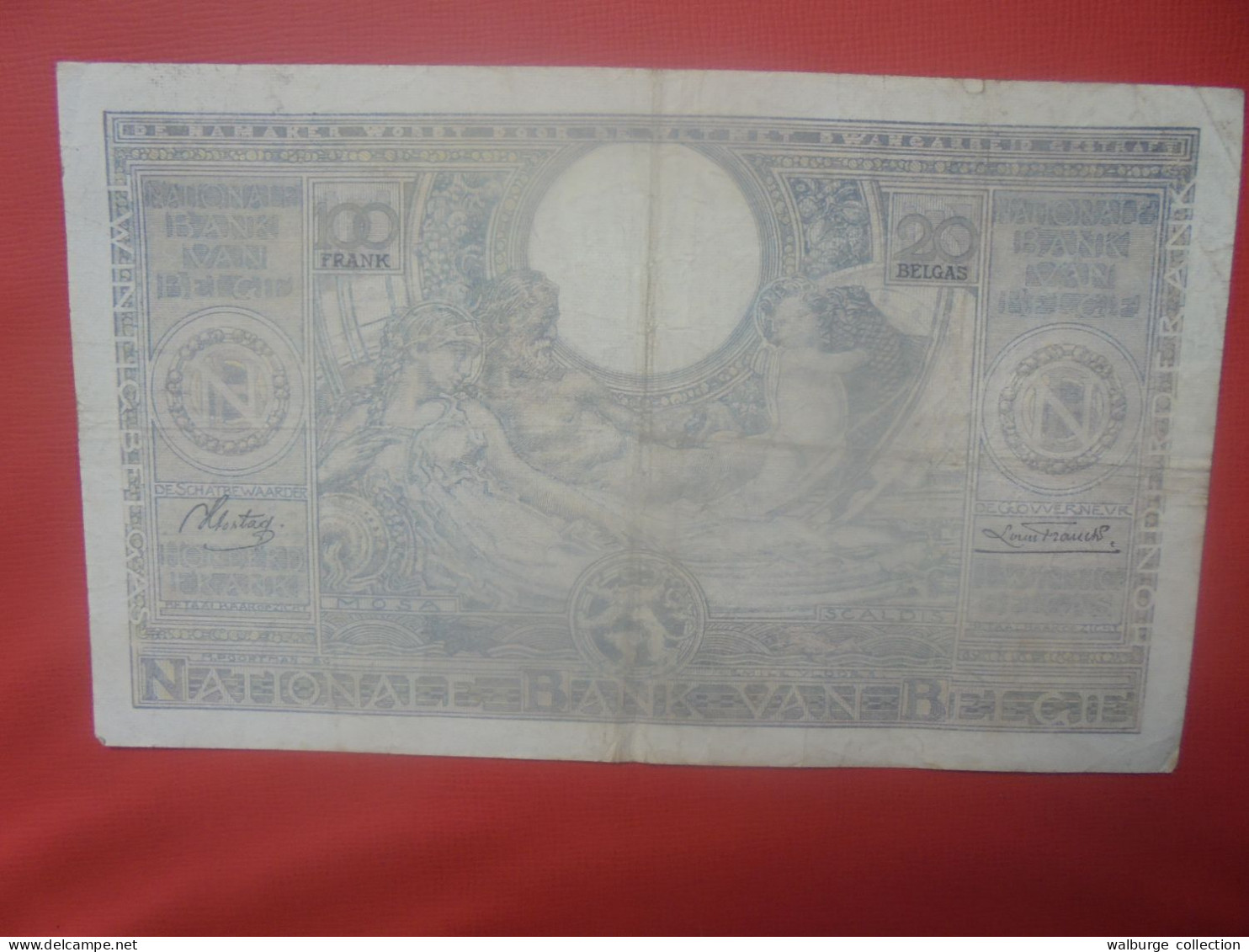 BELGIQUE 100 Francs 20-2-37 Circuler (B.18) - 100 Francs & 100 Francs-20 Belgas
