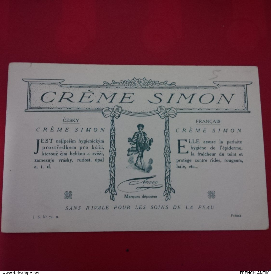 PUB CREME SIMON LA CIGALE - Werbepostkarten