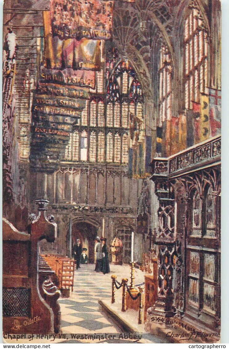 British Fine Art Scenic PostcardLondon > Westminster Abbey Chapel Of Henry VII - Westminster Abbey