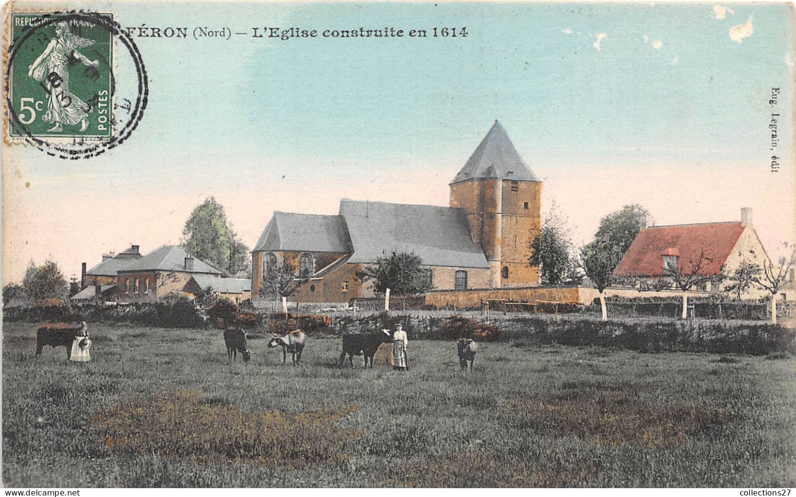 59-FERON- L'EGLISE CONSTRUITE EN 1614 - Autres & Non Classés
