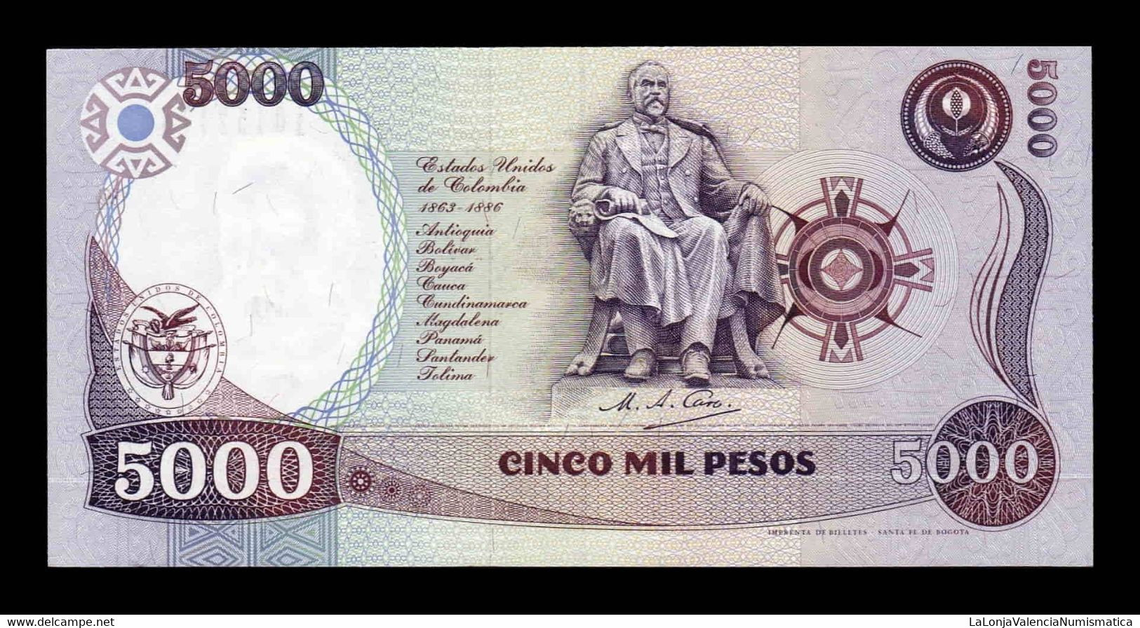 Colombia 5000 Pesos 1994 Pick 440 Sc Unc - Colombie