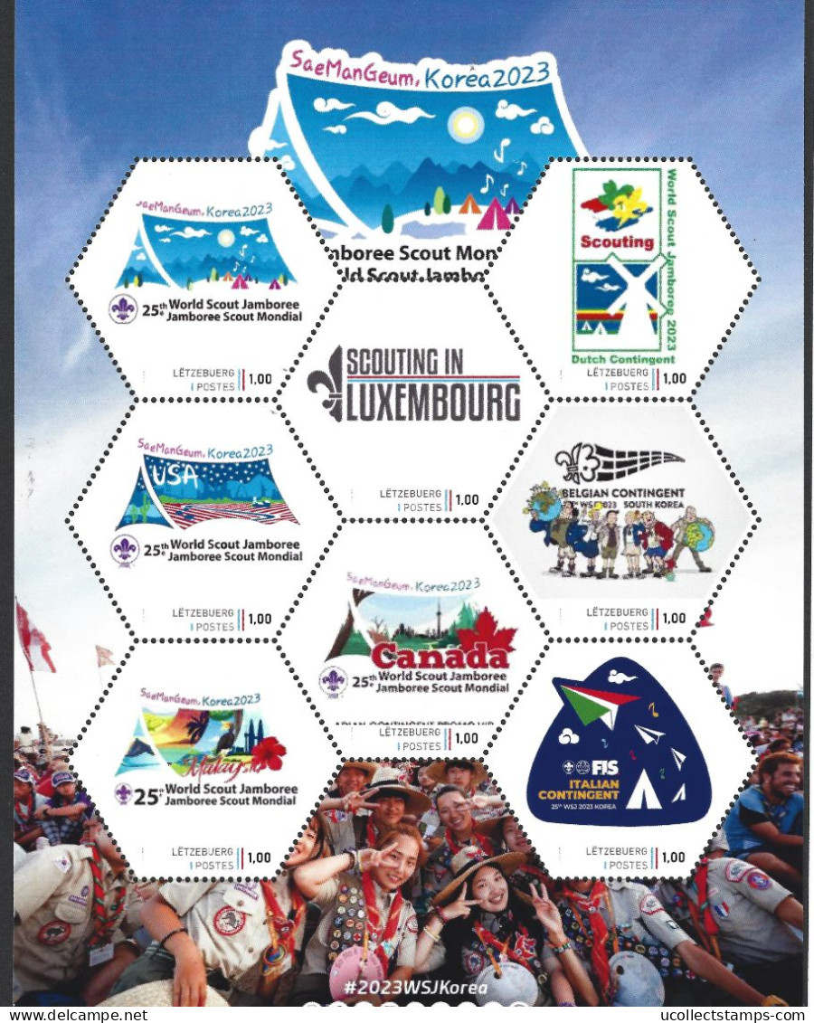 Luxemburg 2023 Scouting Jamboree  SeaManGeum 1 Sheetlet     Postfris/mnh/neuf - Nuovi
