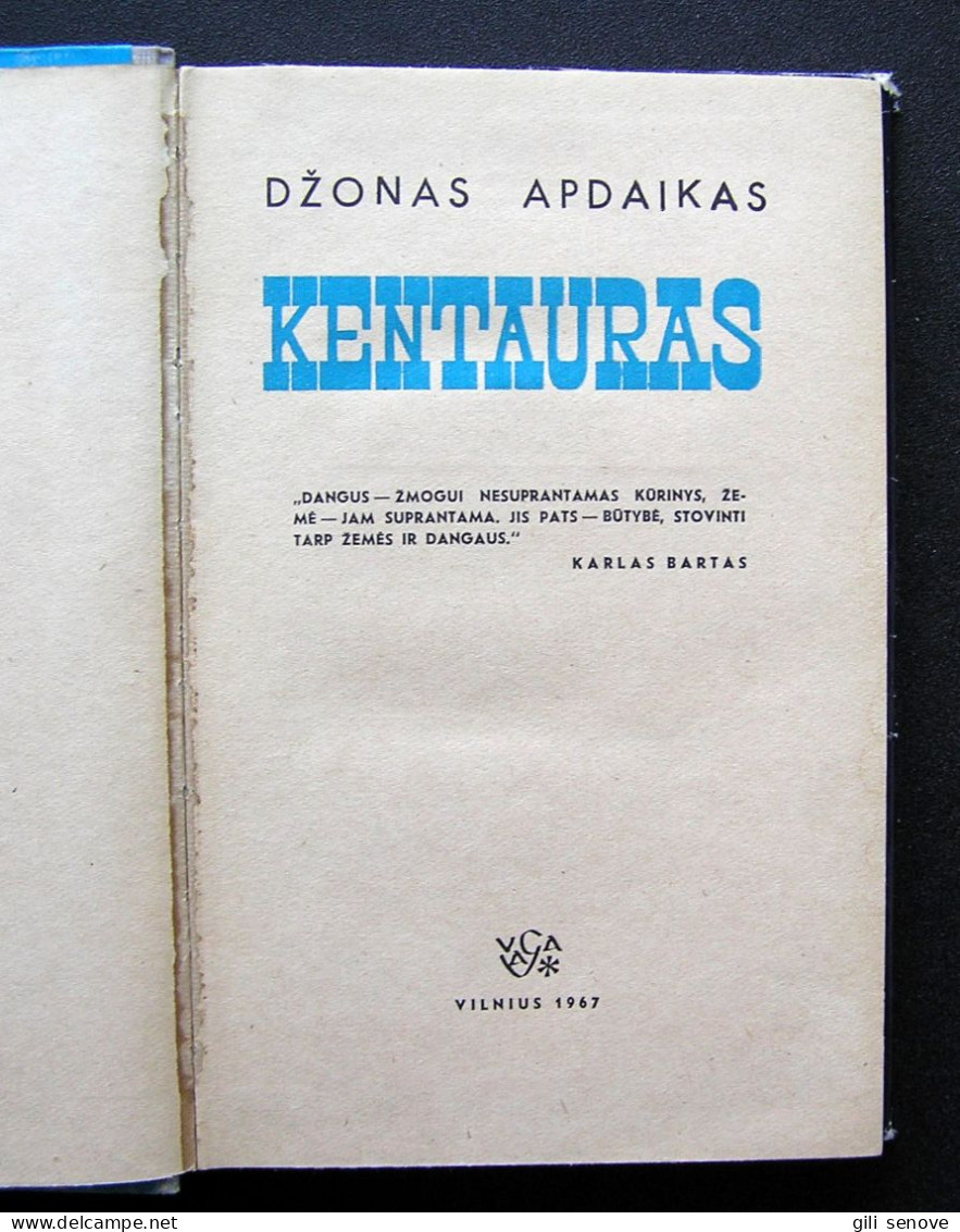 Lithuanian Book / Kentauras Updike John 1967 - Romanzi