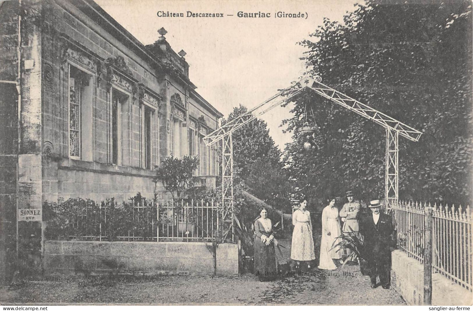 CPA 33 CHATEAU DESCAZEAUX / GAURIAC - Otros & Sin Clasificación