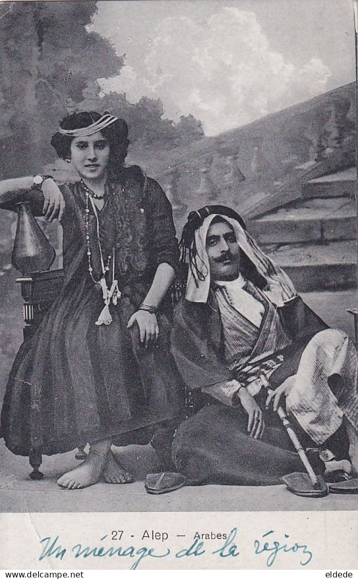 Alep Syria Arabic Couple  Written From Alexandrette 1919 Edit Al Maaref , Kneider And Castoun - Asia