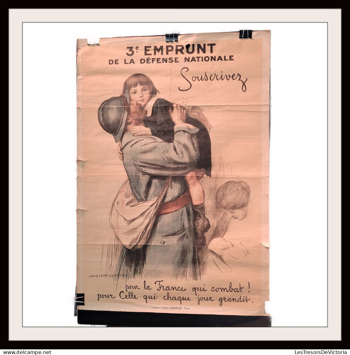 PROMO!!!Affiche De La Guerre 14/18 - 3e Emprunt De La Défense Nationale Illustrée Par Auguste Leroux - #AffairesConclues - Affiches