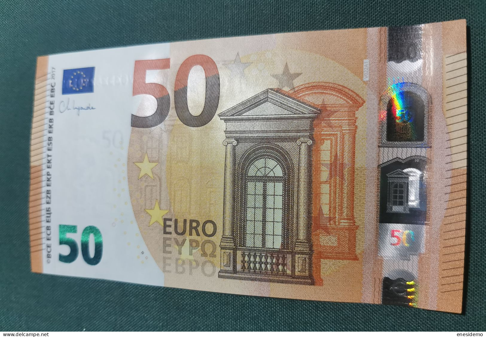 50 EURO SPAIN 2017 LAGARDE V022A1 VC SC FDS UNC. PERFECT - 50 Euro