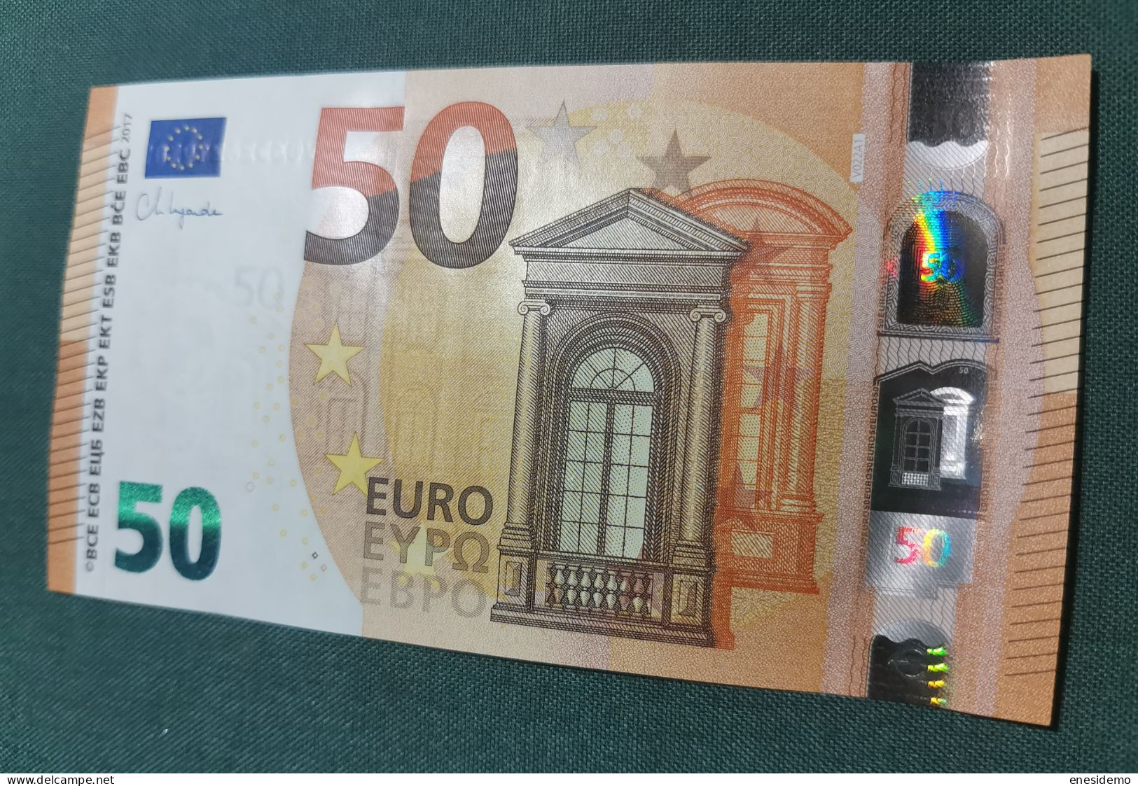 50 EURO SPAIN 2017 LAGARDE V022A1 VC SC FDS UNC. PERFECT - 50 Euro