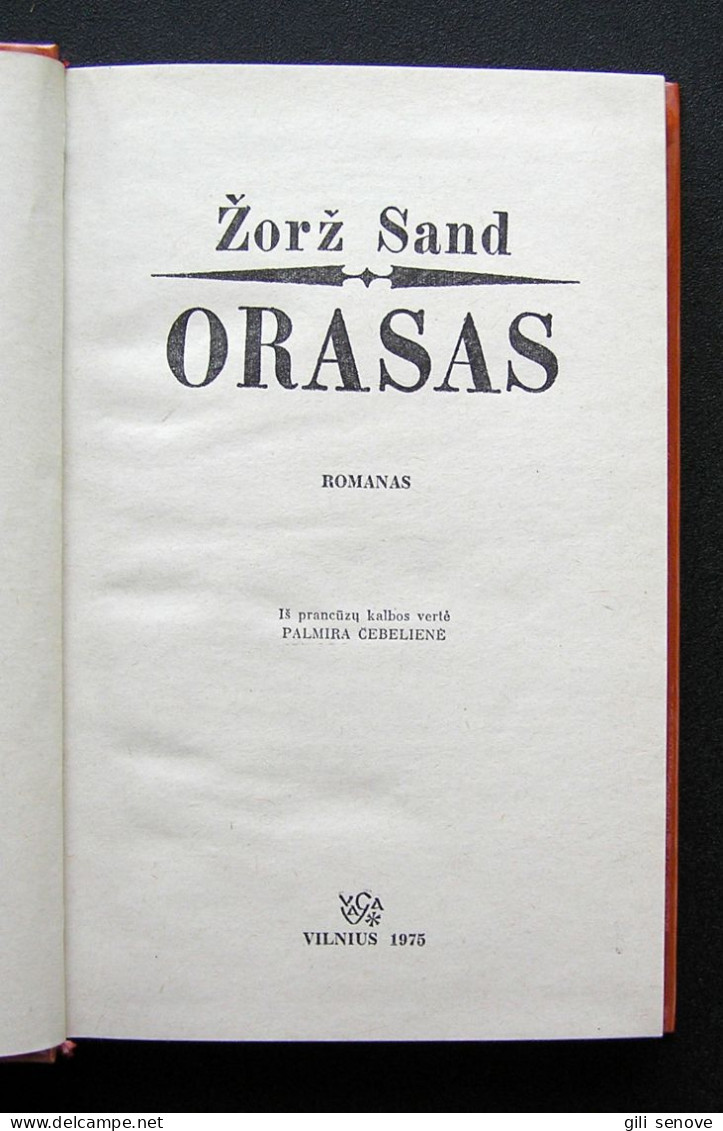 Lithuanian Book / Orasas 1975 - Novels