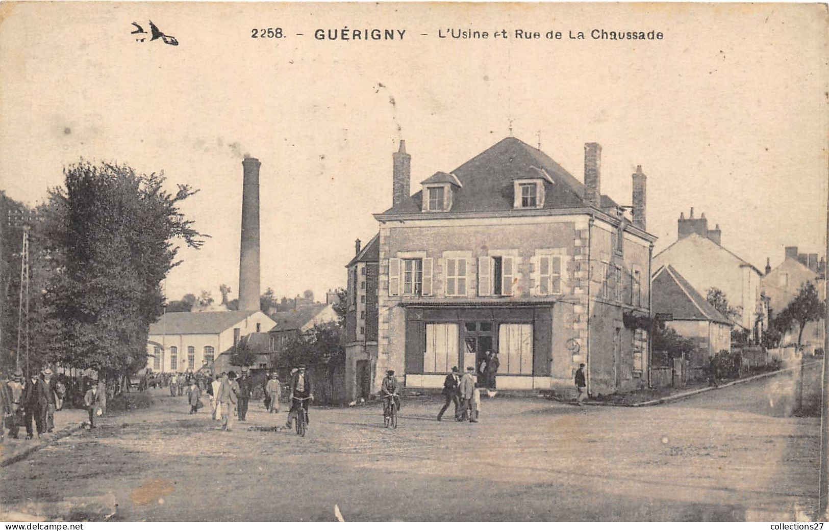 58-GUERIGNY- L'USINE ET RUE DE LA CHAUSSADE - Guerigny