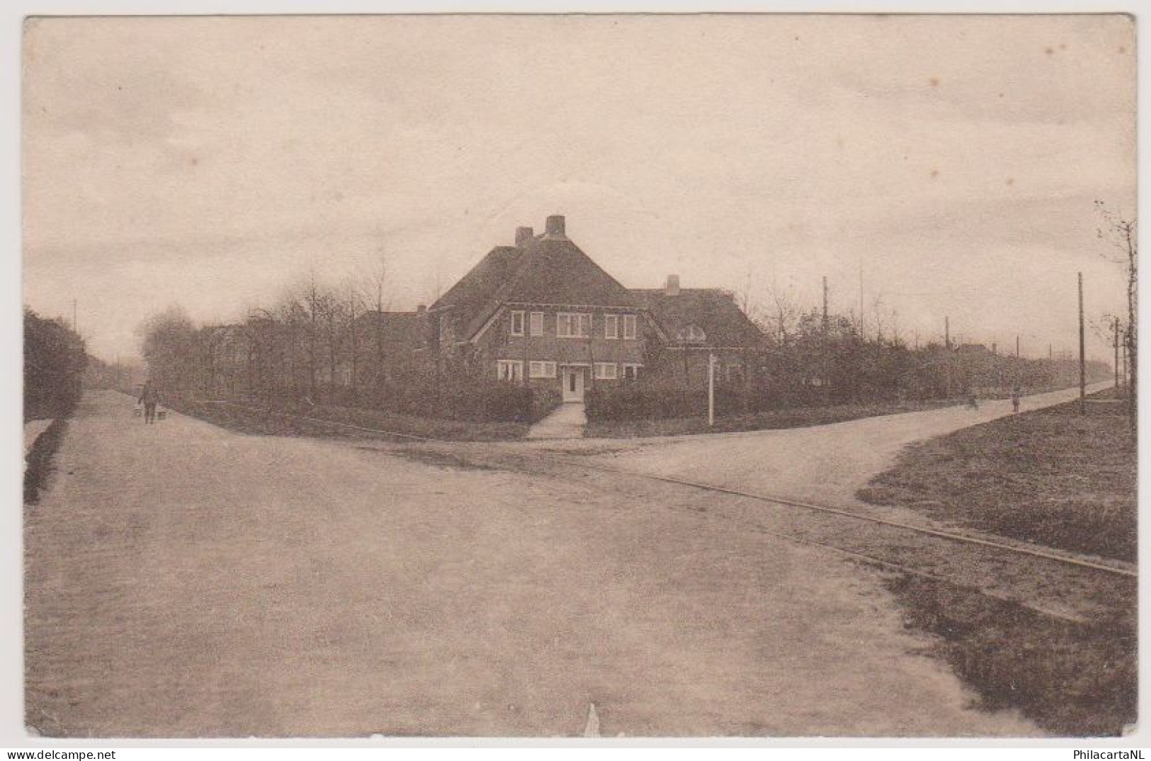 Laren NH - Hilversummerweg - Verzonden Naar Pladjoe Nederlands Indie Met Stempel Aan Achterzijde - Laren (NH)