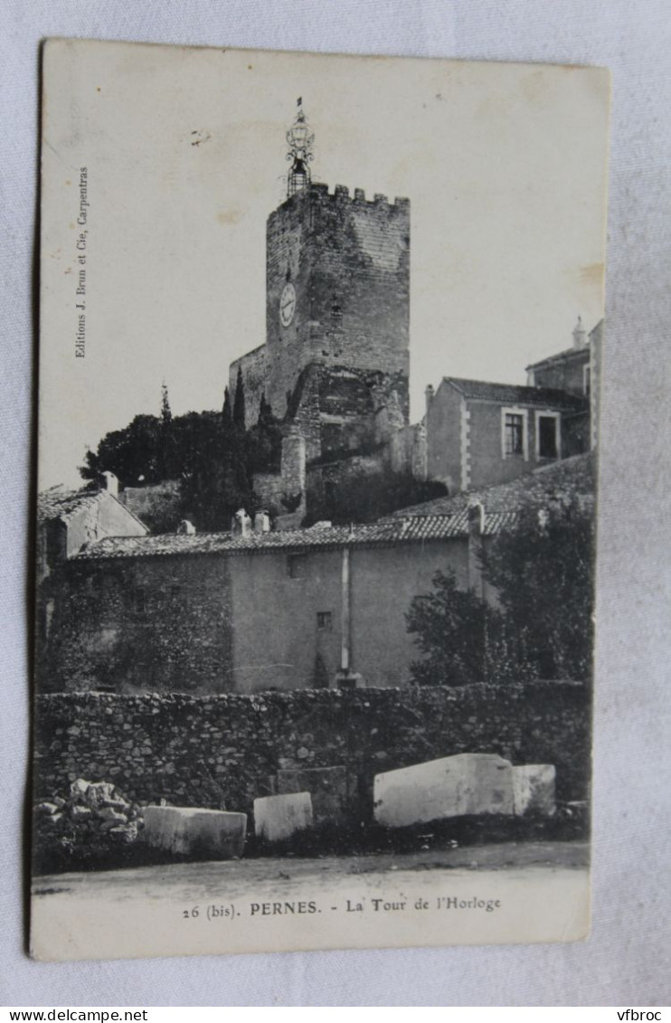 Cpa 1906, Pernes, La Tour De L'horloge, Vaucluse 84 - Pernes Les Fontaines