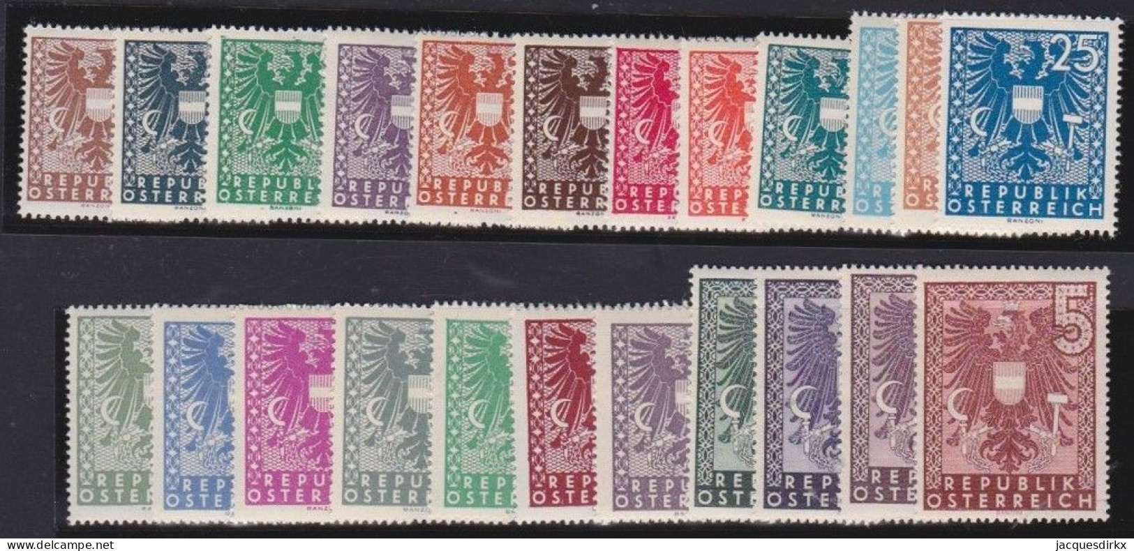Österreich   .    Y&T    .   577/599   .   *        .    Ungebraucht Mit Gummi - Unused Stamps