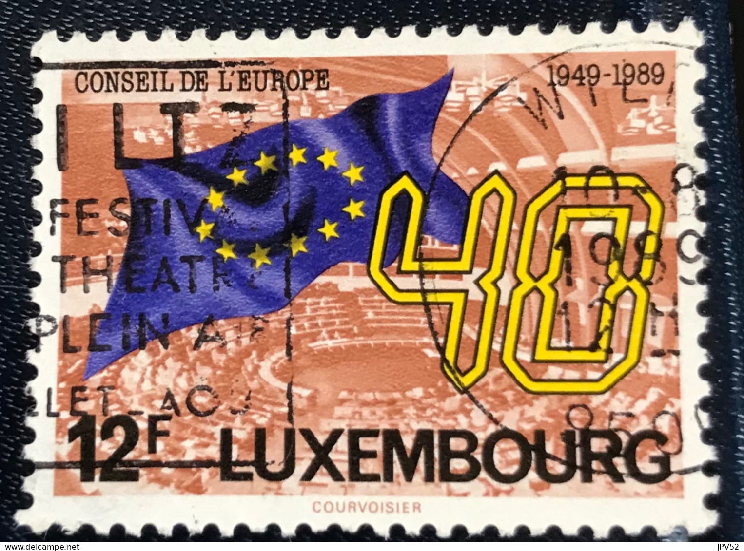 Luxembourg - Luxemburg - C18/30 - 1989 - (°)used - Michel 1222 - 40j Raad Van Europa - Usados