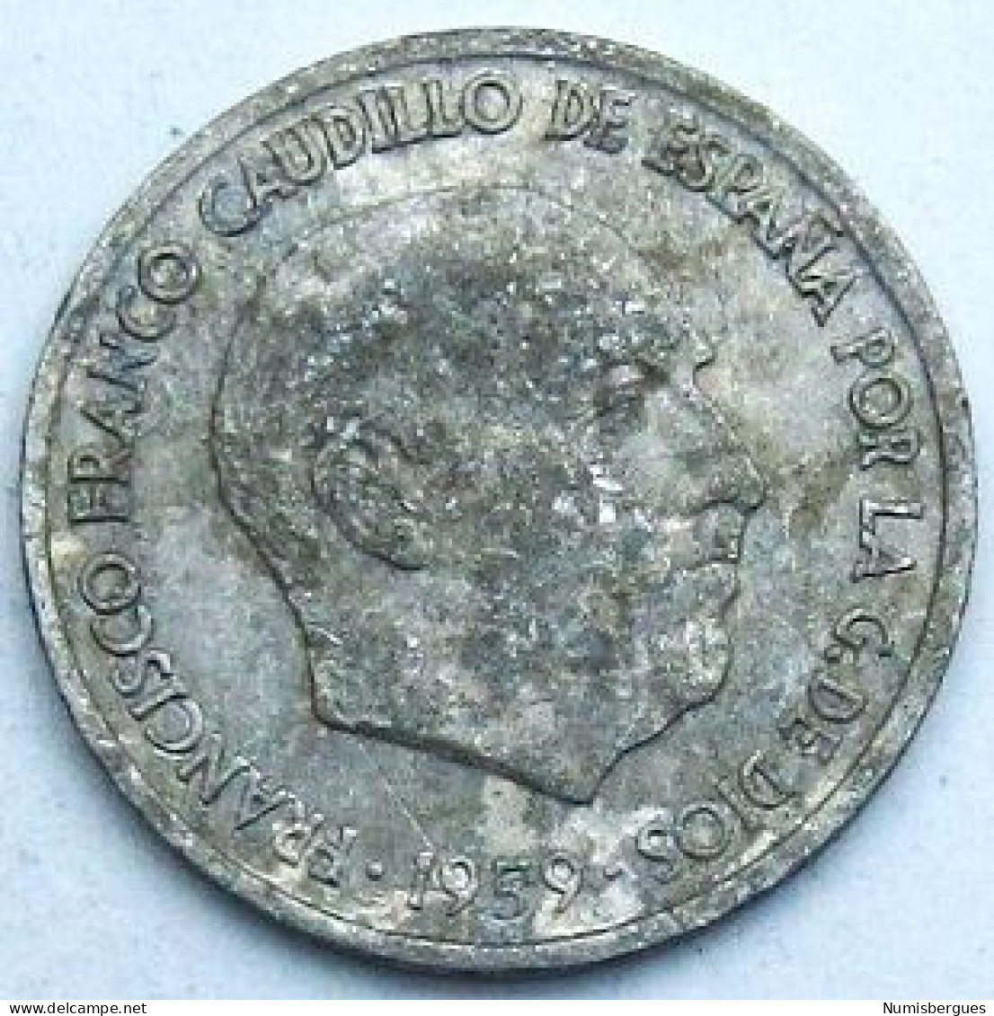 Pièce De Monnaie 10 Centimos 1959 - 10 Centiemen